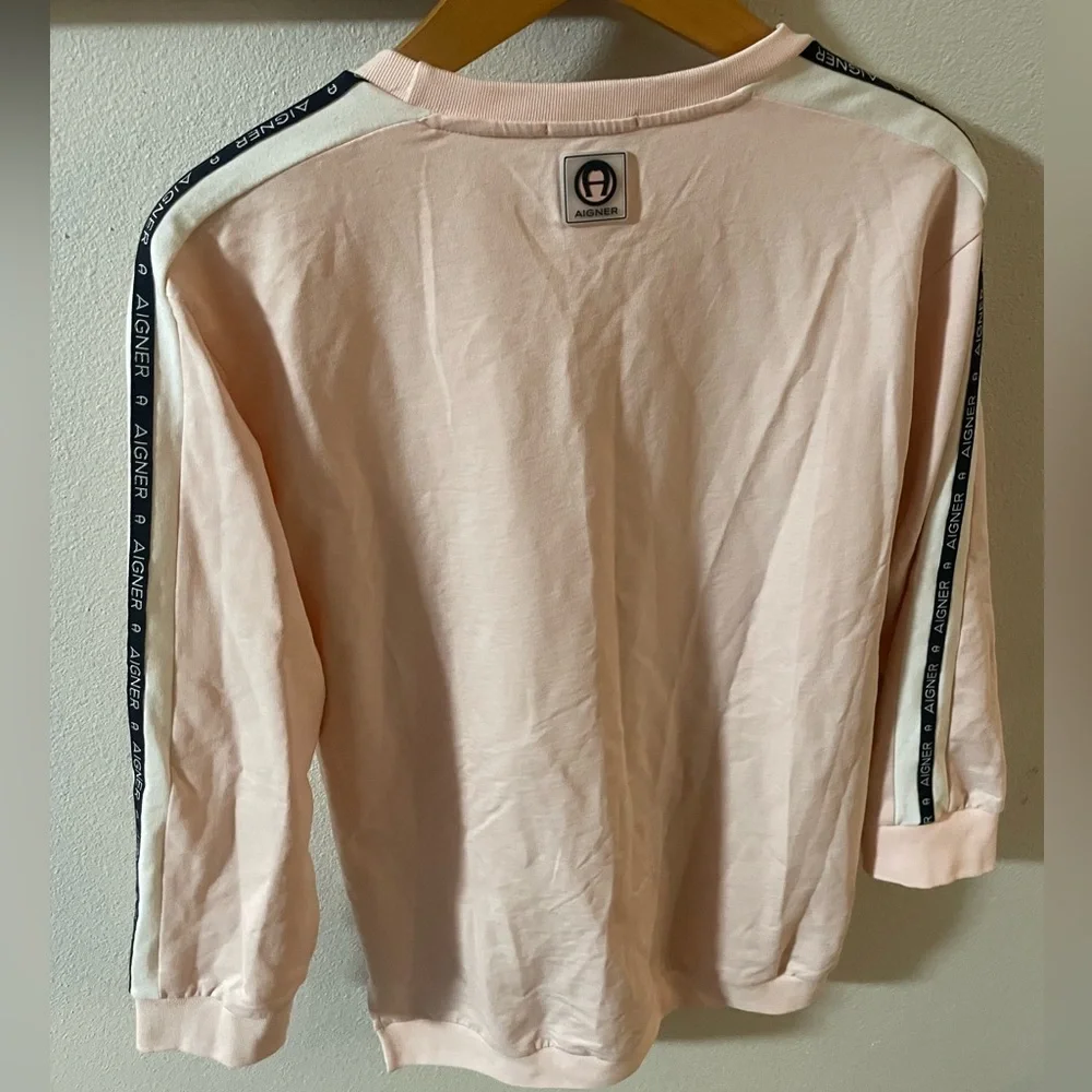 Aigner girls pink‎ logo sweatshirt size 12y